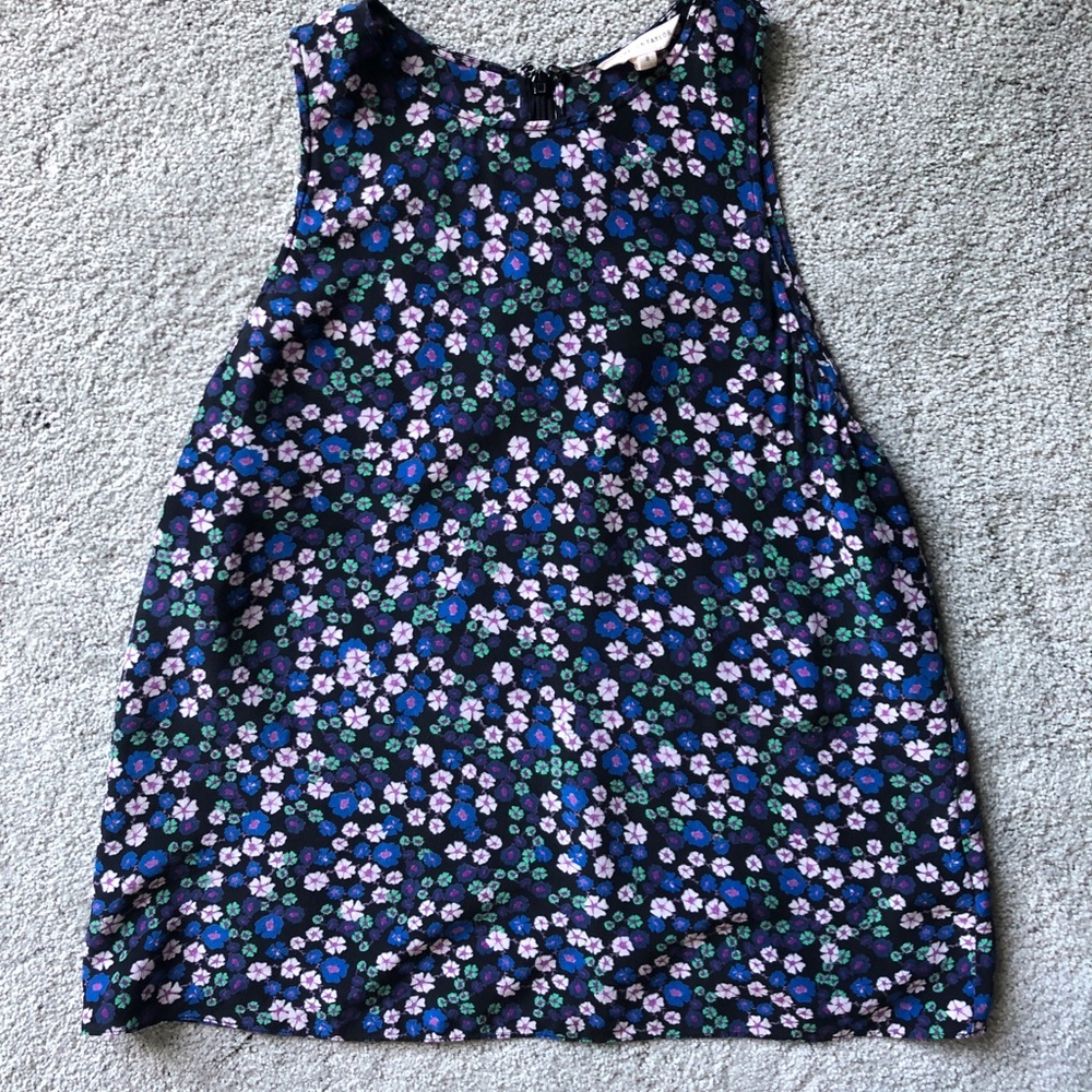 Rebecca Taylor silk sleeveless floral blouse